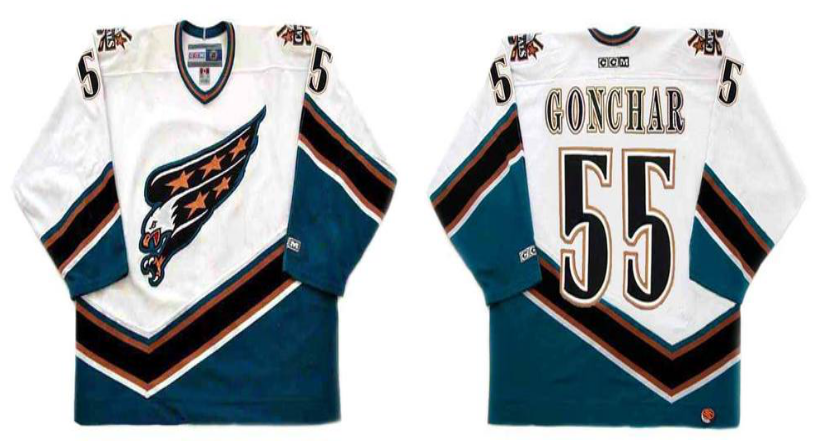 2019 Men Washington Capitals 55 Gonchar white CCM NHL jerseys